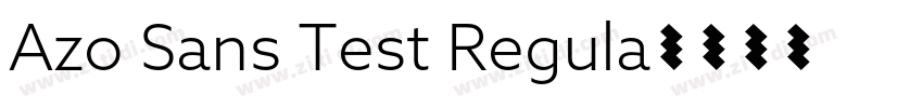 Azo Sans Test Regula字体转换
